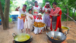 Village style fish curry and vegetables recipe cooking for village people  villfood Kitchen [upl. by Skippy16]