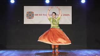 Mrunal Modaks Kathak performance on 18th April 2024 SIFAS Festival Singapore Kathak sifas [upl. by Letsou942]