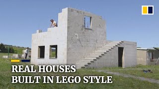 German startup builds houses with reusable Legostyle bricks [upl. by Hunter]