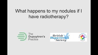 RT10 What happens to the nodules after Dupuytrens Radiotherapy [upl. by Aicela85]