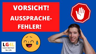 Top 5 typische Fehler  Aussprache  Deutsch 2021 [upl. by Askari]