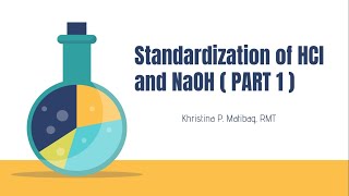 Standardization of HCl and NaOH Part 1 [upl. by Eslek900]