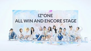 IZONE ALL WIN COMPILATION  ENCORE STAGE SPEECH ISAC LONG VERSION [upl. by Spense]