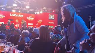 Live 9 Dart Attempt  Simon Whitlock  7 Perfect Darts Ladbrokes Masters 2022 [upl. by Bergerac]