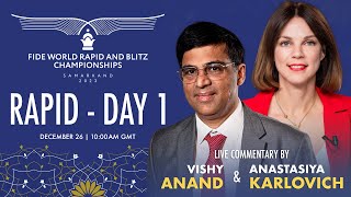 Rapid  Day 1  FIDE World Rapid amp Blitz Championships 2023 [upl. by Nancey]