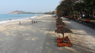 Burma  Myanmar  Thande Beach Hotel  Ngapali Beach [upl. by Aled]