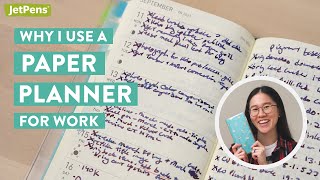 How to Use a PAPER Planner for Work 📔 Stephanies Hobonichi Techo Weeks Functional Planner [upl. by Nit894]