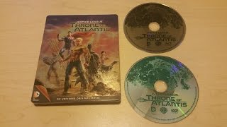 Justice League Throne of Atlantis Bluray Steelbook Unboxing Target Exclusive [upl. by Enrique]