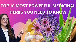 Top 10 Most Powerful Medicinal Herbs You Need to Know [upl. by Kwabena]