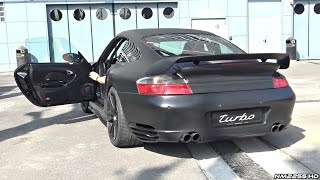 800HP Porsche 996 Turbo by 9ff AntiLag Launch Control Sounds [upl. by Aliuqat]