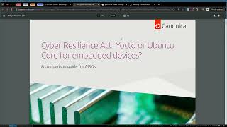 Canonical CRA Yocto vs Ubuntu Core WhitePaper Reading Arabic [upl. by Dnaltiak]