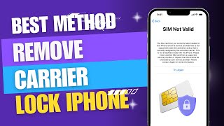 How To Carrier Unlock My iPhone 100 Working [upl. by Maurili993]