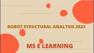 Robot Structural Analysis 2023 Malayalam [upl. by Tneicniv358]