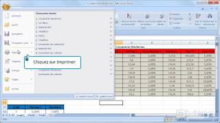 Comment imprimer un document avec Excel 2007 [upl. by Feetal745]