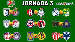 JORNADA 3 LIGA MX APERTURA 2024 [upl. by Rahsab654]