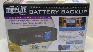 Unboxing Tripplite 1000 LCD UPS Uninterruptible power supply SMART1000LED UPS [upl. by Icnarf]