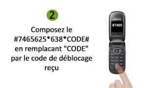 Comment Débloquer un Téléphone Samsung chat E1150 [upl. by Rozelle]