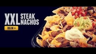 Taco Bells XXL STEAK NACHOS REVIEW [upl. by Robers795]