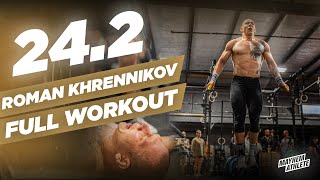 1000 REPS  Roman Khrennikov FULL 242 CrossFit Open Workout [upl. by Spratt582]