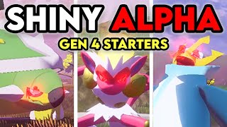 SHINY ALPHA STARTERS  35 MORE in Pokemon Legends Arceus FULL MOVIE [upl. by Urana]