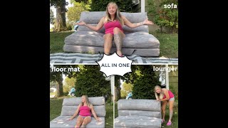 MAXYOYO Bean Bag Folding Sofa Bed Review [upl. by Wallraff]