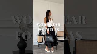 Summer workwear outfits formulas 🙋🏻‍♀️ workwear officeoutfit officewear officefashion [upl. by Dorman]