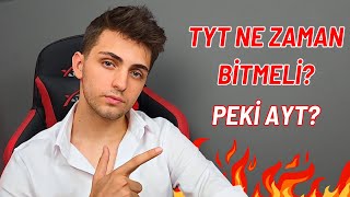 TYT Ne Zaman Bitmeli AYT Ne Zaman Başlar TYTAYT DENGESİ  tyt yks [upl. by Ferneau]