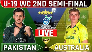 LIVE🔴 pakistan vs australia under19 world cup semifinal 2  pak u19 vs aus u19  u19worldcup [upl. by Suchta]