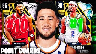 RERANKING THE TOP 10 BEST POINT GUARDS IN NBA 2K24 MyTEAM [upl. by Ted]