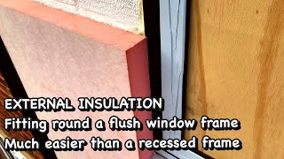 17 How to fit insulation around a flush window frame  very easy as a DIY job [upl. by Cathyleen155]