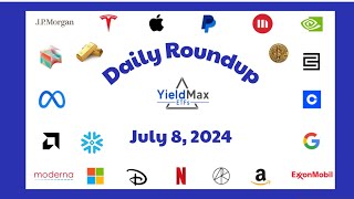 YieldMax ETFs Daily Roundup July 8 2024 [upl. by Nosreg]