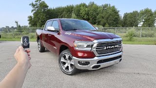 2024 RAM 1500 Laramie Crew Cab 4X4 Start Up Walkaround Test Drive and Review [upl. by Liam]