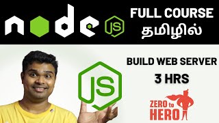 Node Js Tutorial for beginners in Tamil 2024  Full Course for Beginners  3 HRS  Balachandrain [upl. by Einohtna16]