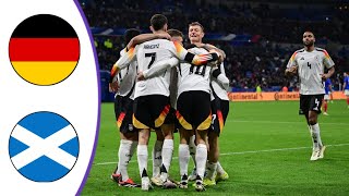 Germany vs Scotland  Extended Highlights amp All Goals 2024 HD [upl. by Viole]