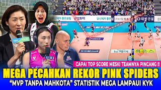 Kim Yeon Koung Yg quotMVPquot Tapi Mega Yg Jadi Sorotan Trending Media Korea Red Sparks vs Pink Spiders [upl. by Orola]