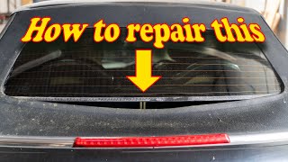 How to repair a convertible rear screen step by step guide Carauto upholstery repairs [upl. by Carlile]