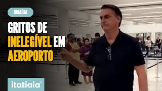 PESSOAS GRITAM quotINELEGÍVELquot EM AEROPORTO DE BRASÍLIA ONDE BOLSONARO DESEMBARCOU [upl. by Nilyaj]