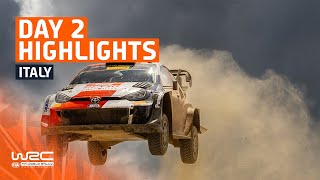 Day 2 Highlights  WRC Rally Italia Sardegna 2023 [upl. by Esinart]