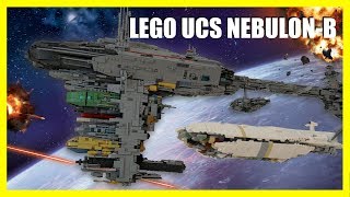 LEGO STAR WARS NEBULON B FRIGATE UCS MOC REBEL FLEET [upl. by Maccarthy]