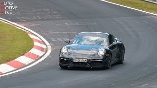 2019 PORSCHE CARRERA 4S SPIED TESTING AT THE NÜRBURGRING [upl. by Jeanna]