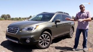 2015 Subaru Outback 25i Limited Test Drive Video Review [upl. by Aryt]