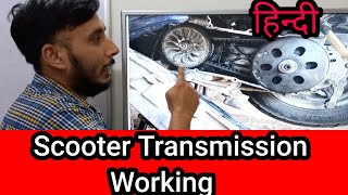 How scooter Transmission Works  Centrifugal Clutch [upl. by Aloysia]