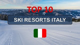 Italy Ski Adventure  Top 10 Ski Resorts 202324 [upl. by Fridell]