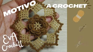 Hermosa flor a crochet ganchillo para mantas blusas chalecos manteles boinas [upl. by Okemak]