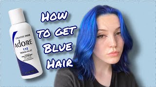 how to dye and keep your hair blue  Adore 112 Indigo Blue [upl. by Assetan]