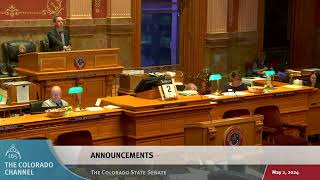 Colorado Senate 2024 Legislative Day 114 Part 2 [upl. by Zetnas]