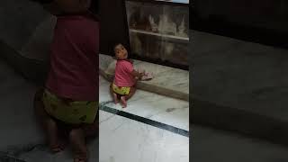 One year old cleaning the house l Yashu tales l MomMe [upl. by Ariahaj]