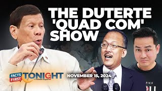 Ano ang napala ng Quad Comm sa pagharap ni Duterte [upl. by Nuncia]