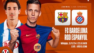 🔴Barcelona vs Espanyol⚪️ LaLiga🇪🇸  Matchday 12 ⚽️ Estadi Olimpic🏟 [upl. by Ivek894]