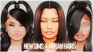 New Sims 4 CC Hair Releases  Sims 4 CC  Sims 4 Urban Hairs 🤩 [upl. by Julienne487]